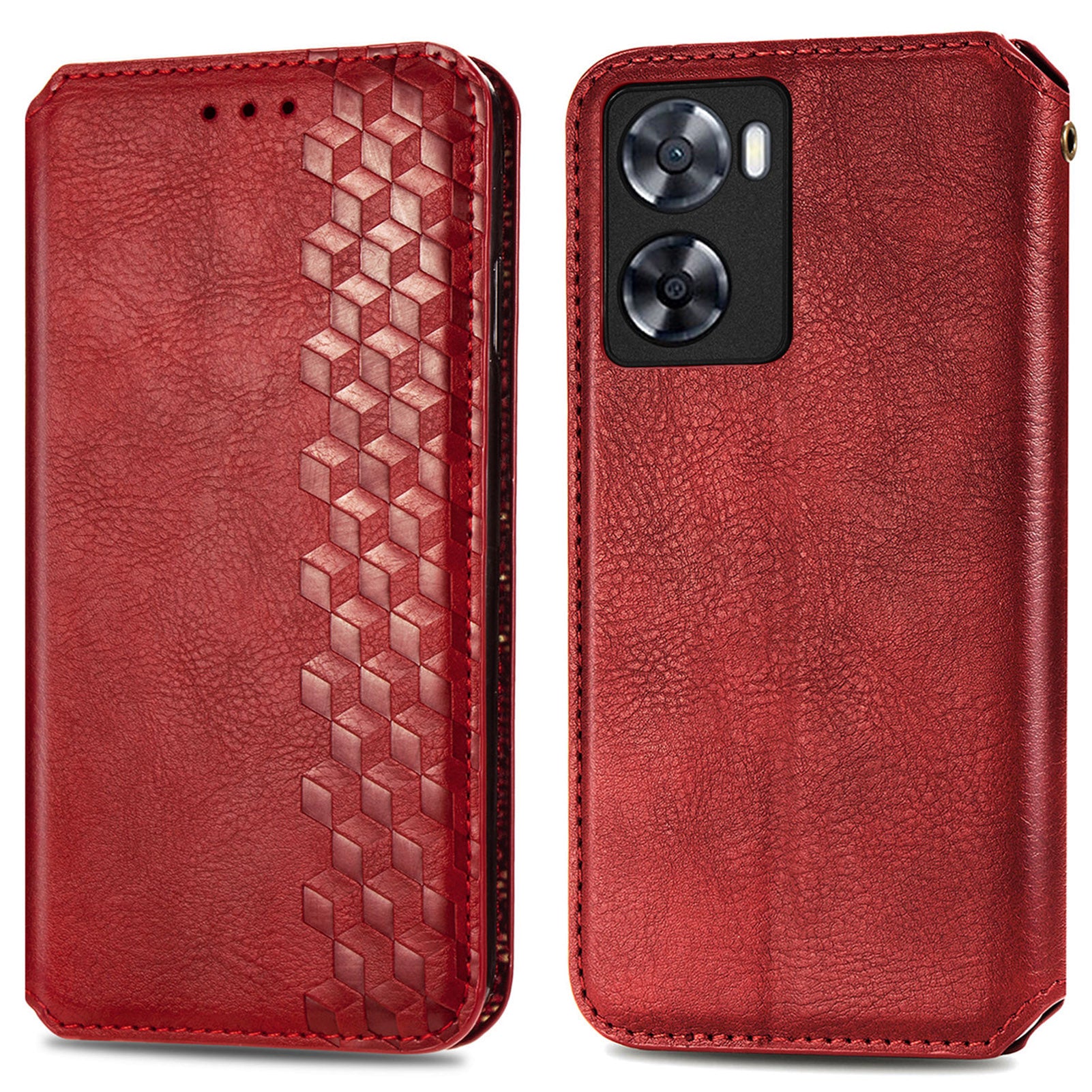 For Oppo A57 4G Imprinting Rhombus Magnetic Auto-Absorbed Flip Leather Phone Case Stand Wallet Anti-drop Cover For Oppo A57 4G Imprinting Rhombus Magnetic Auto-Absorbed Flip Leather Phone Case Stand Wallet Anti-drop Cover
